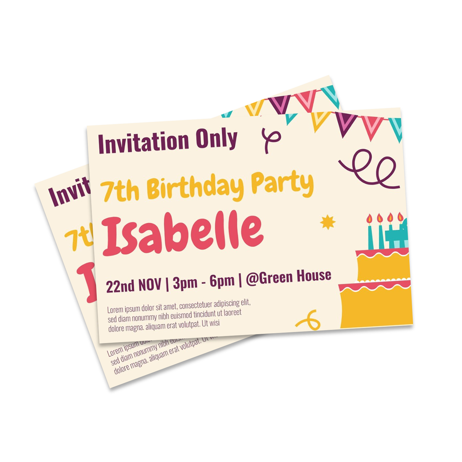 Invitation Card Design Sample