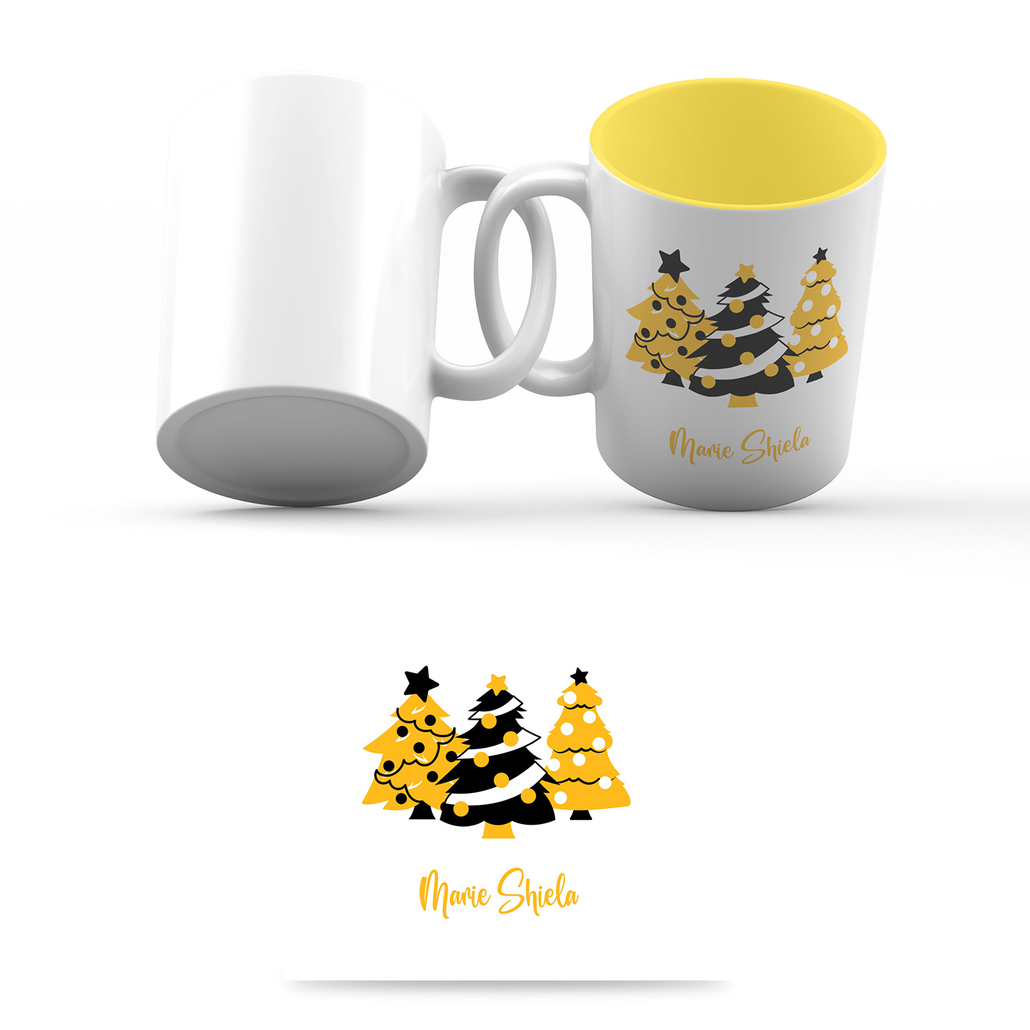 CHRISTMAS MUGS DESIGN