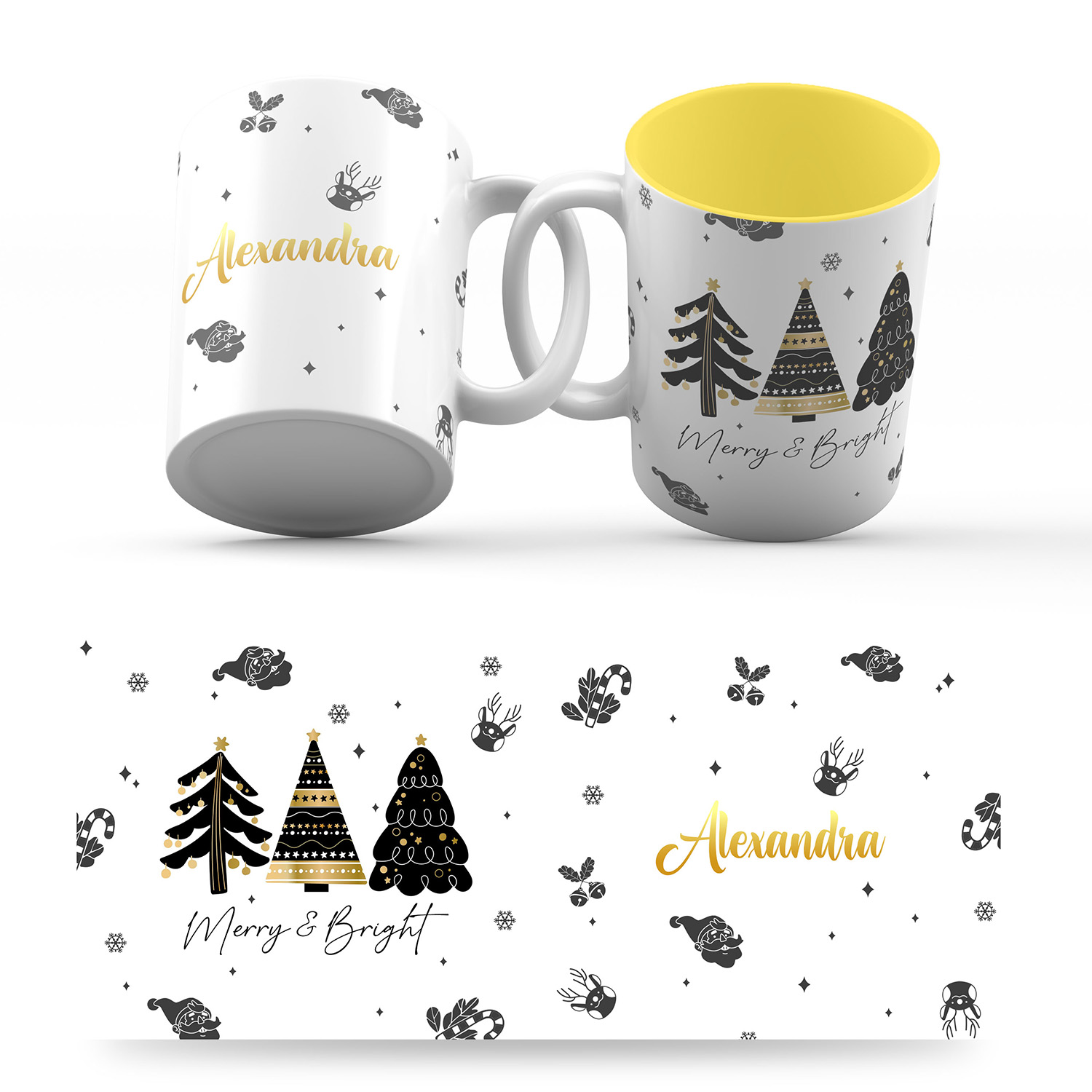 CHRISTMAS MUGS DESIGN