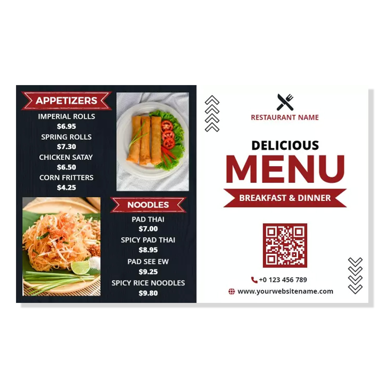 Menu Design Sample