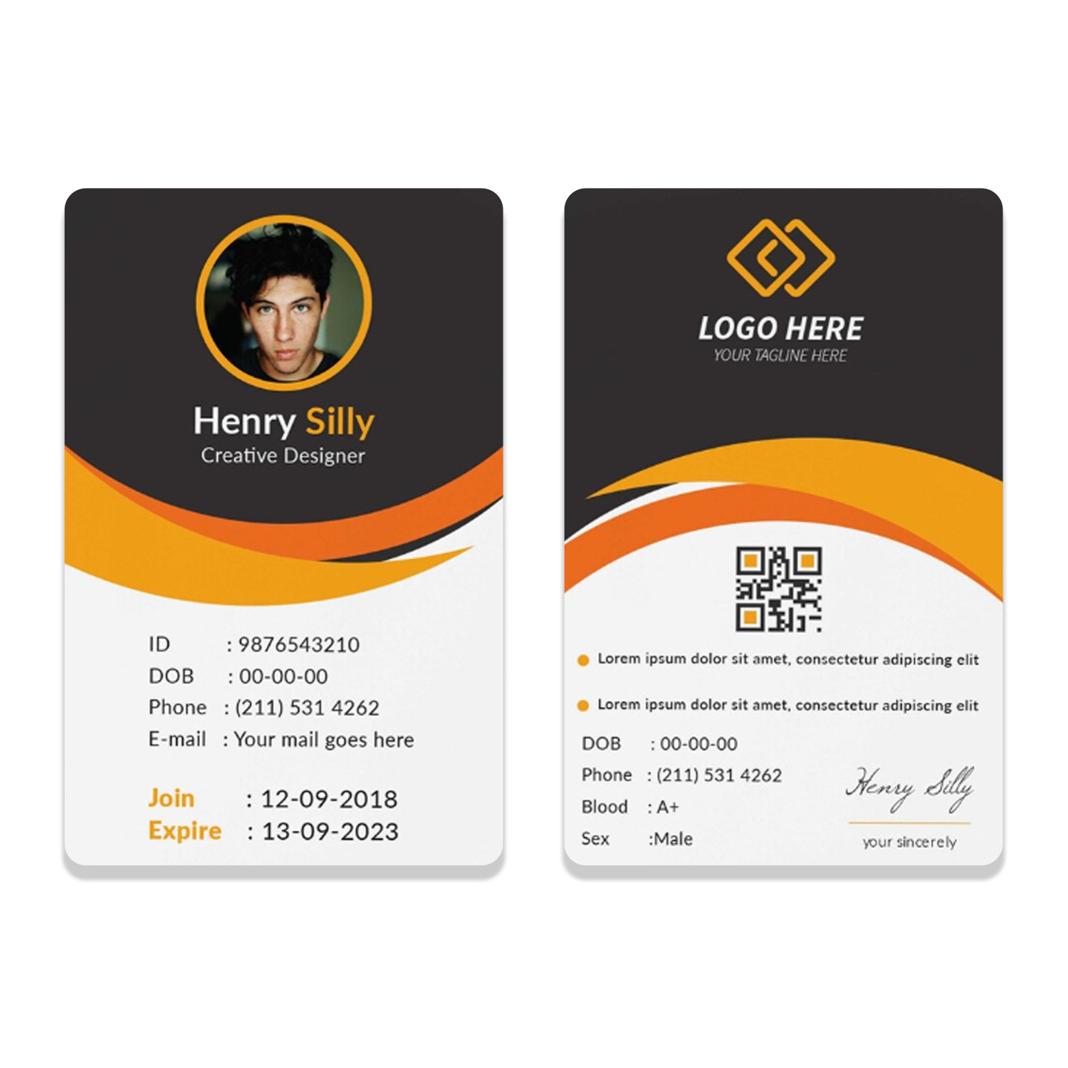 PVC ID Design Sample
