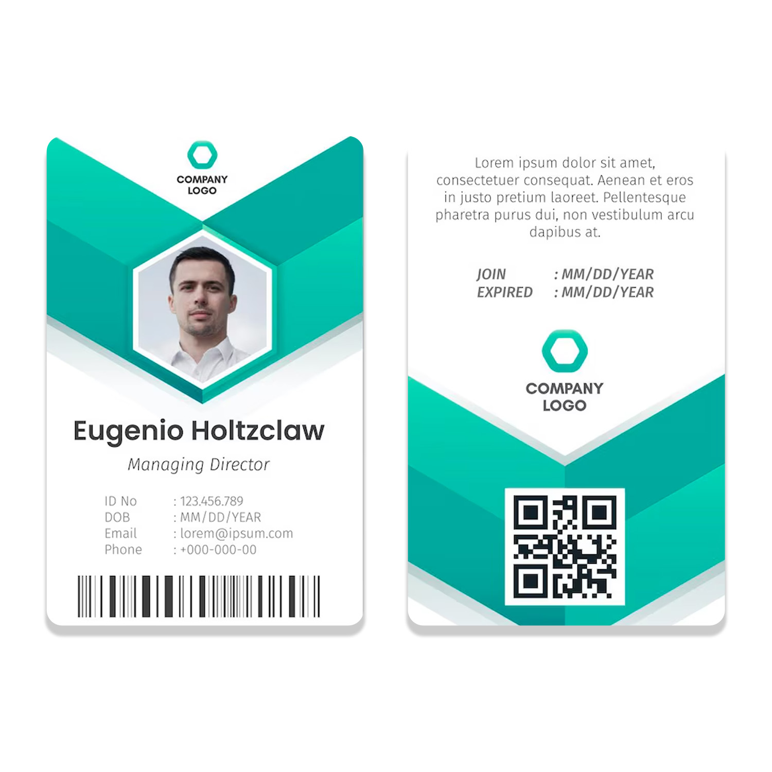 PVC ID Design Sample