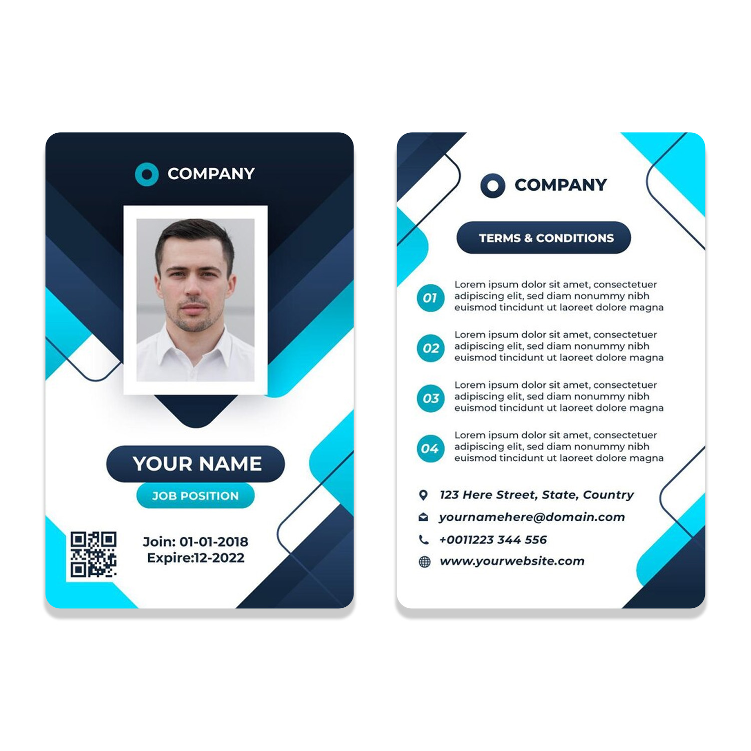 PVC ID Design Sample