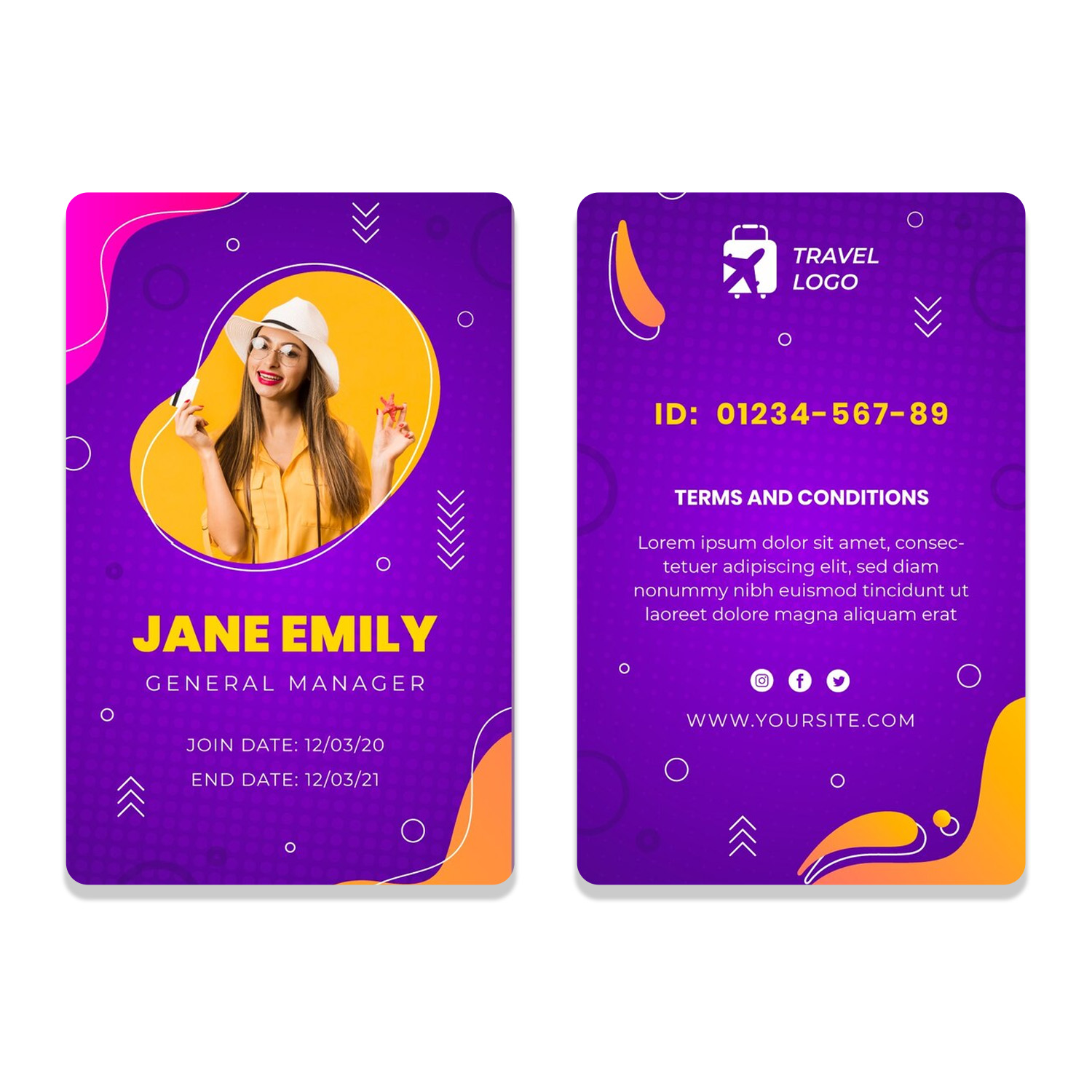 PVC ID Design Sample