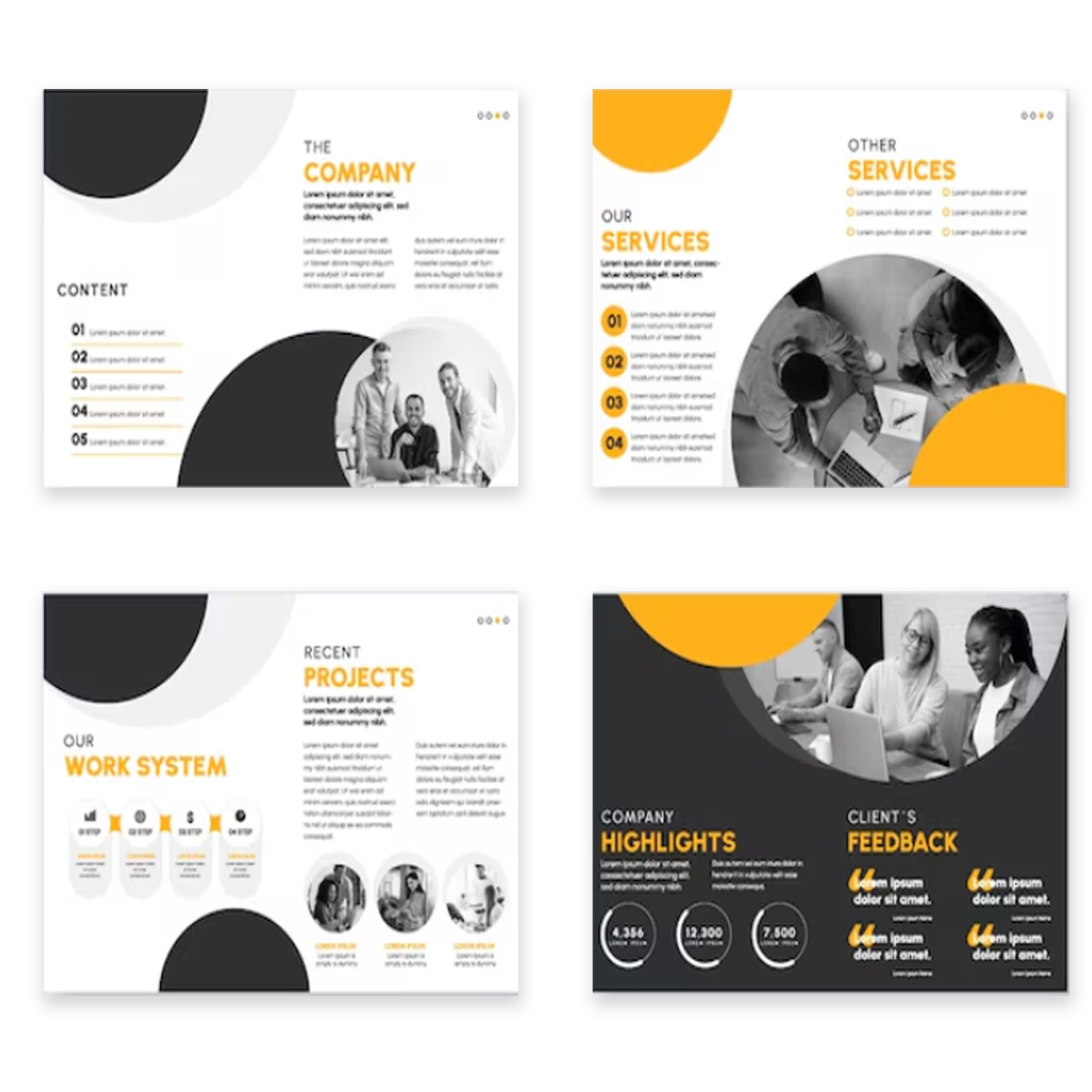 Company Profile Design Sample