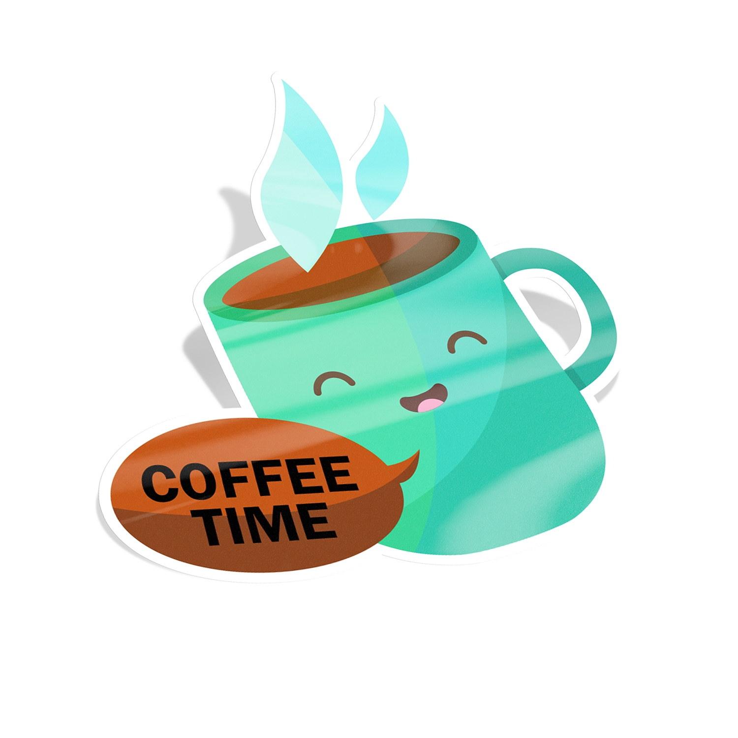 Die Cut Sticker Sample